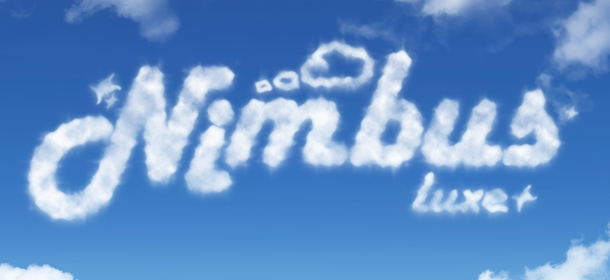 Cloud text effect logo